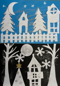 Prace techniczne i plastyczne uczniów klasy 3B - 2