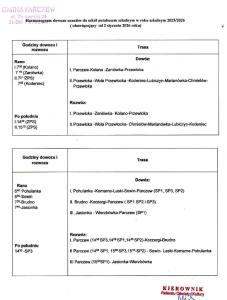 Harmonogram dowożenia uczniów w r. szk. 2025/2026 od 02.01.2026 r. - 1